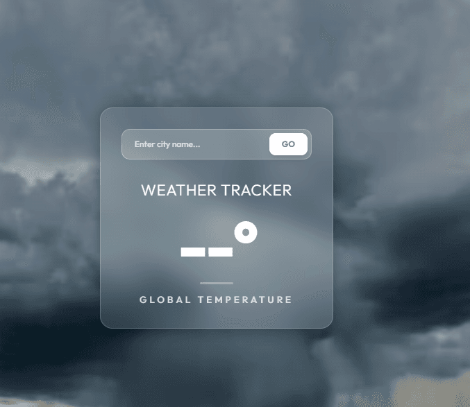 Weather Tracker